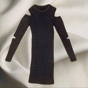 TOPSHOP knit cut out mini dress